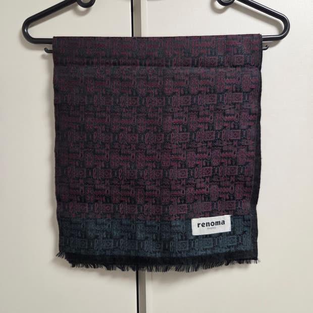 Renoma 레노마 패턴 머플러 목도리
