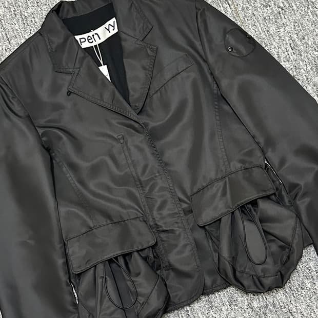 택 있음0) Open yy 오픈와이와이 PATCH 패치 포켓 집업 자켓