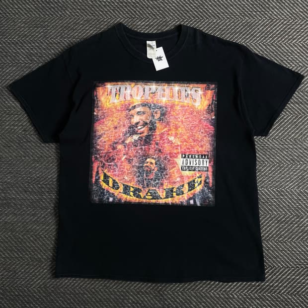 00s 길단 올드스쿨 드레이크 프린팅 티셔츠o 3764