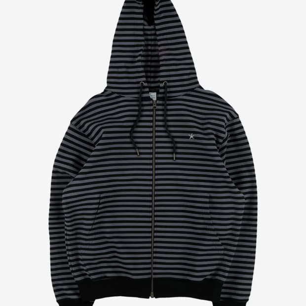 더콜디스트모먼트 TCM stripe hooded zip-up