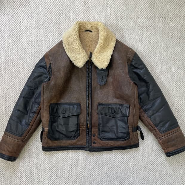 골든베어 B-3 시어링 무스탕 자켓 