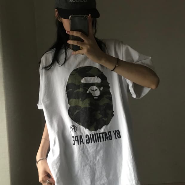 베이프 카모사루 반팔티셔츠