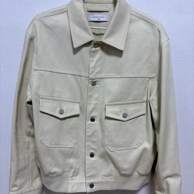 애프터프레이 레몬색 트러커 자켓 L