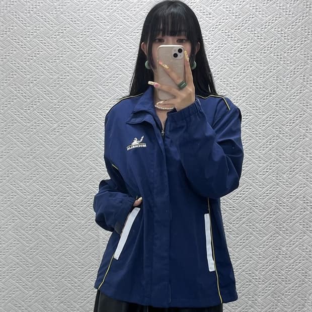 미쉐린 올드스쿨 레트로 빈티지 바람막이 워크 자켓 XL C13996