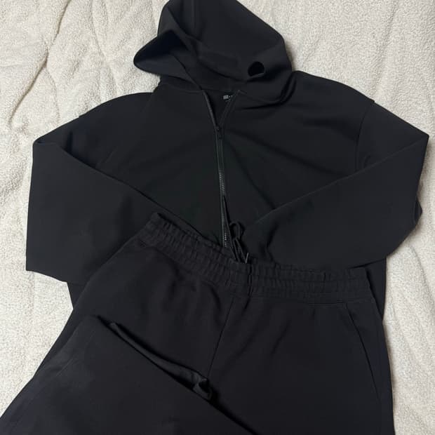 Uniqlo c 유니클로 스웻후드집업 + 스웻팬츠 셋업