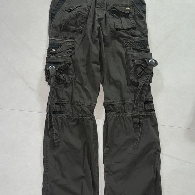 셔링 카고 팬츠