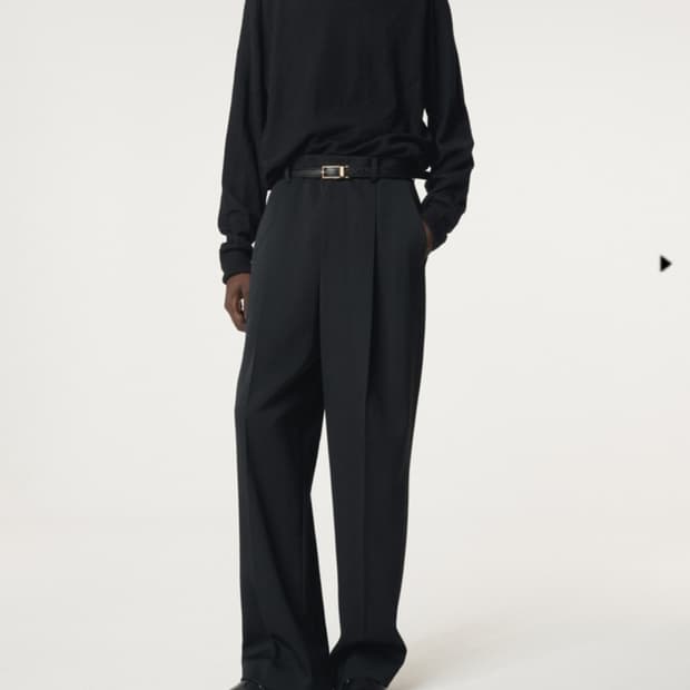 [렉토] 25FW 투턱 와이드 슬랙스