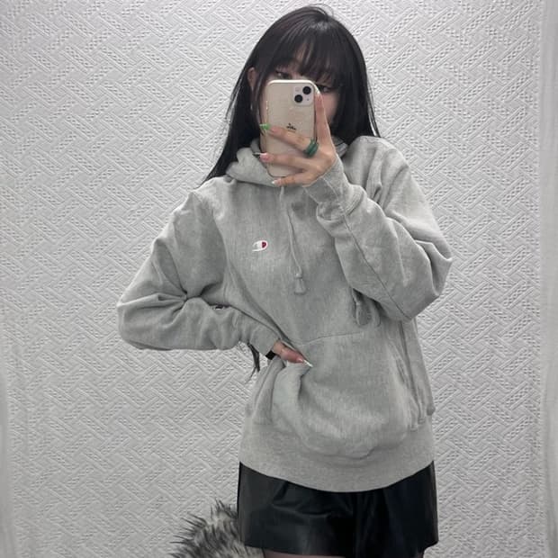 챔피온 리버스위브 빈티지 캐주얼 약기모 후드티 M C09006