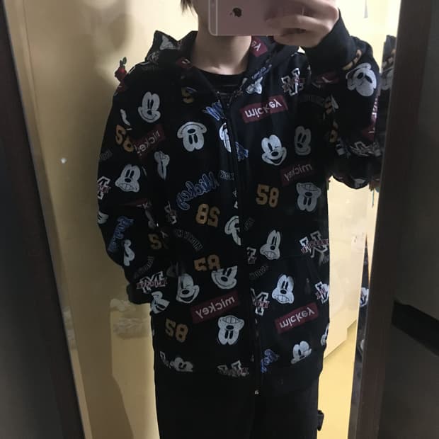 미키 캐릭터 후드집업 디즈니