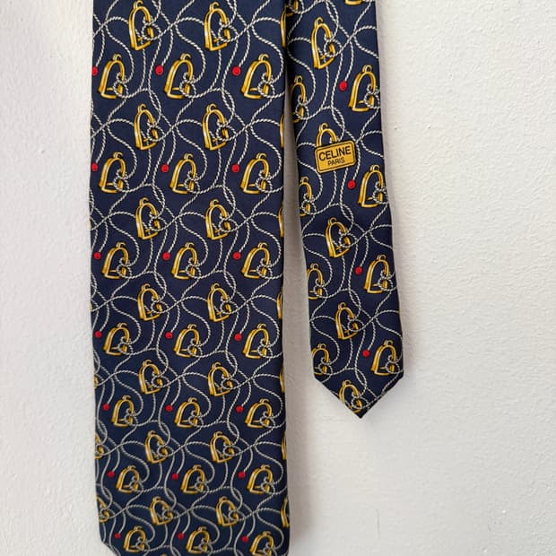 OLD CELINE PARIS 클래식 실크 넥타이