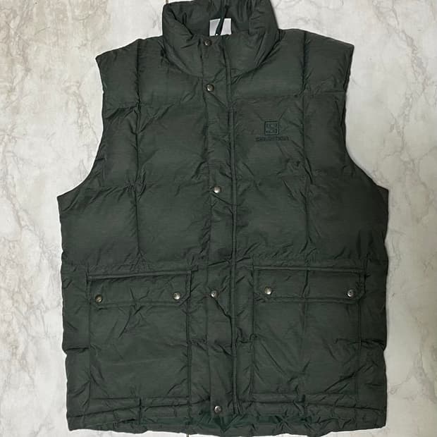 살로몬 패딩조끼 다크그린 사이즈 105