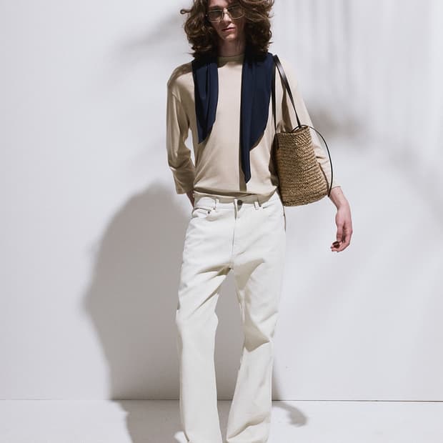 렉토 26SS 빈티지 페인티드 플레어 팬츠 에크루