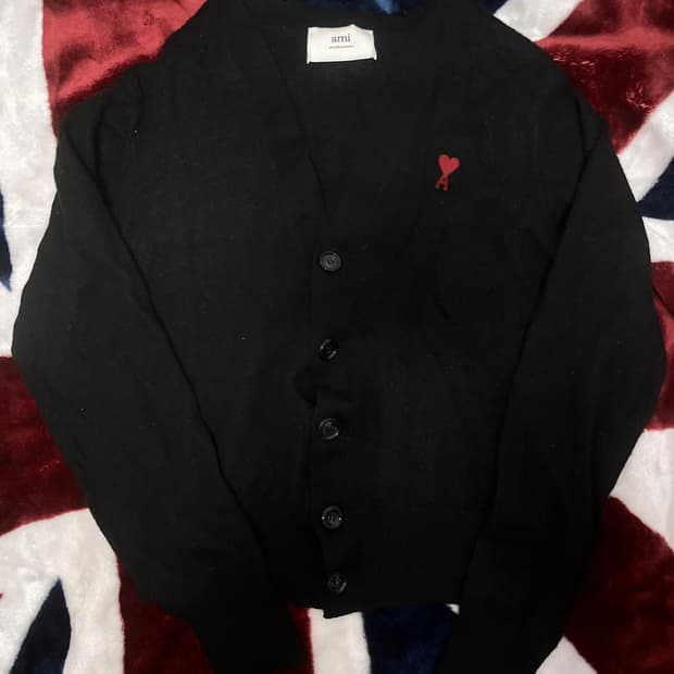 아미 하트 로고 가디건 S 정품