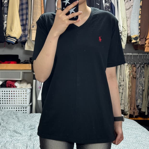 폴로 랄프로렌 브이넥 반팔티
