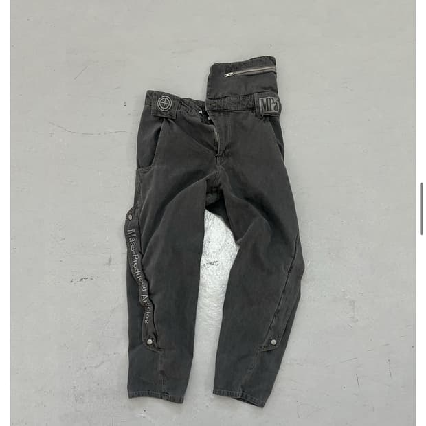 [L]플라스틱프로덕트 싱글 웨이스트 팬츠