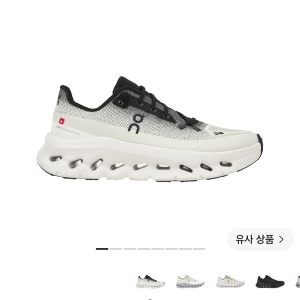 온 러닝 Cloudtilt 블랙 아이보리 US 6