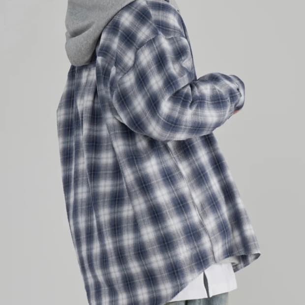 시티보이 체크 셔츠