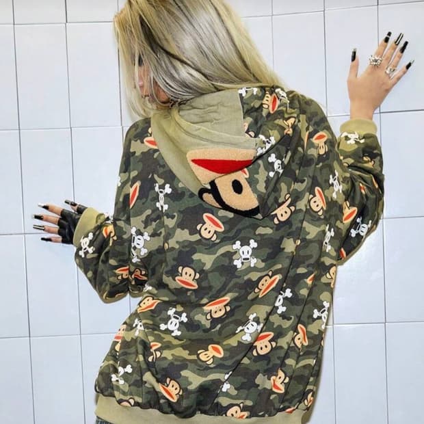 폴플랭크 카모 후드집업