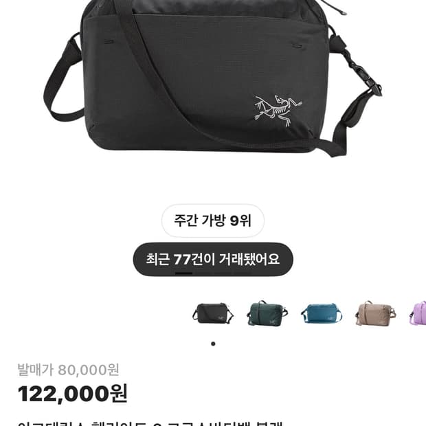 아크테릭스 헬리아드 6 크로스바디백