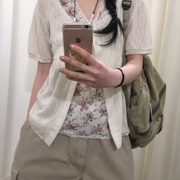 Nini lack crochet cardigan