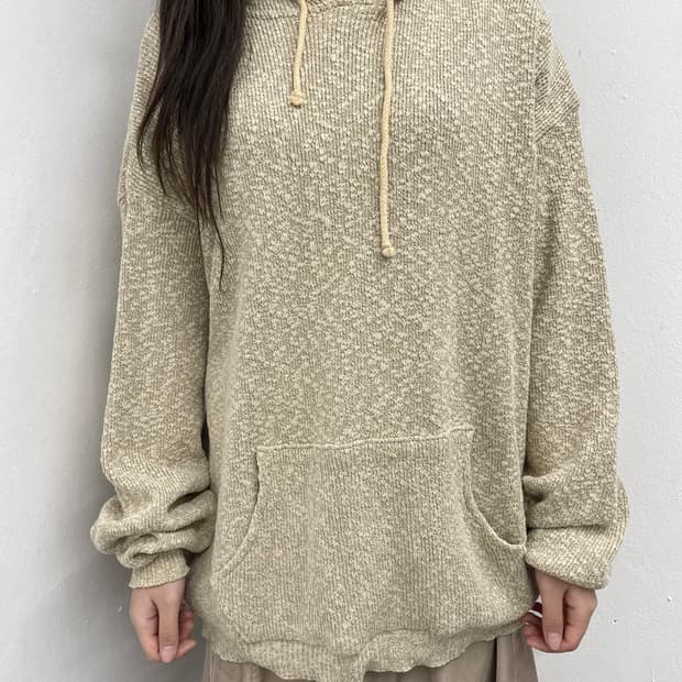 L.L.bean 베이지 후디 니트