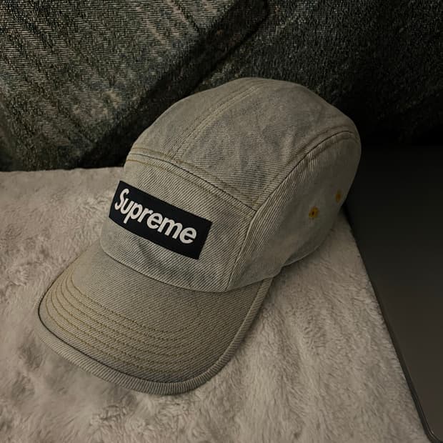 Supreme Denim Camp Cap- Dirty Indigo