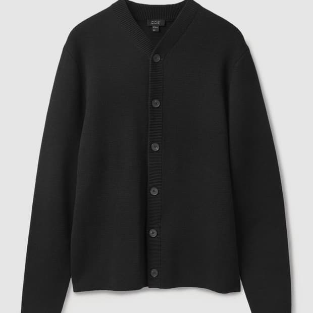 코스 레귤러핏 가디건 블랙 [S]