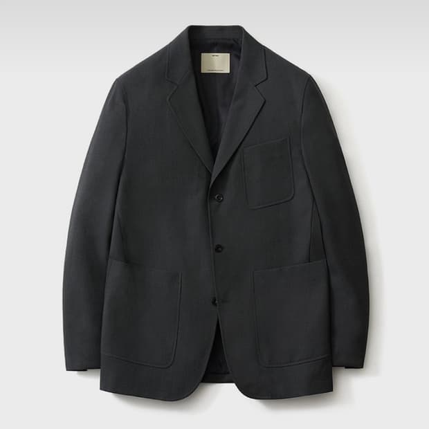 Fine wool sports jacket Dark Gray