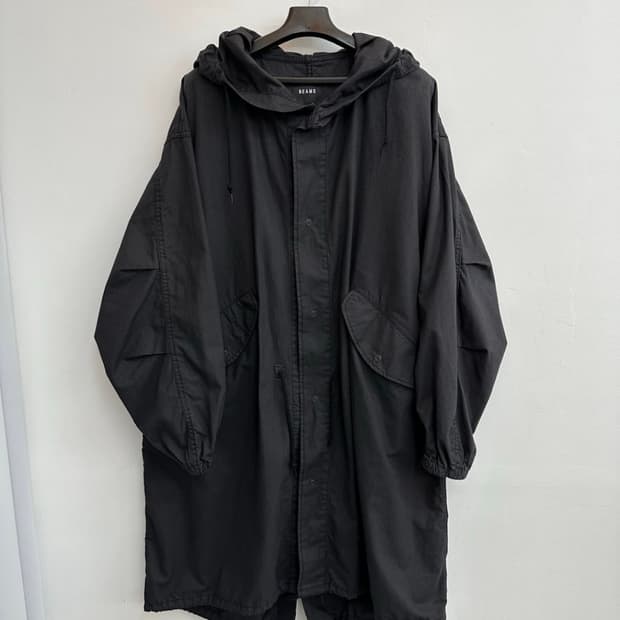 BEAMS 빔즈 스노우파카 립스탑 피쉬테일 야상 개파카 모즈코트 M-51
