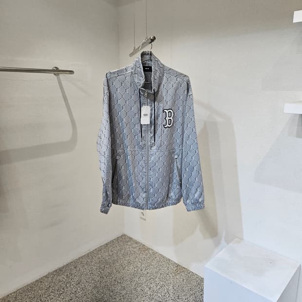 MLB 보스턴 다이아모노그램 자카드 바람막이