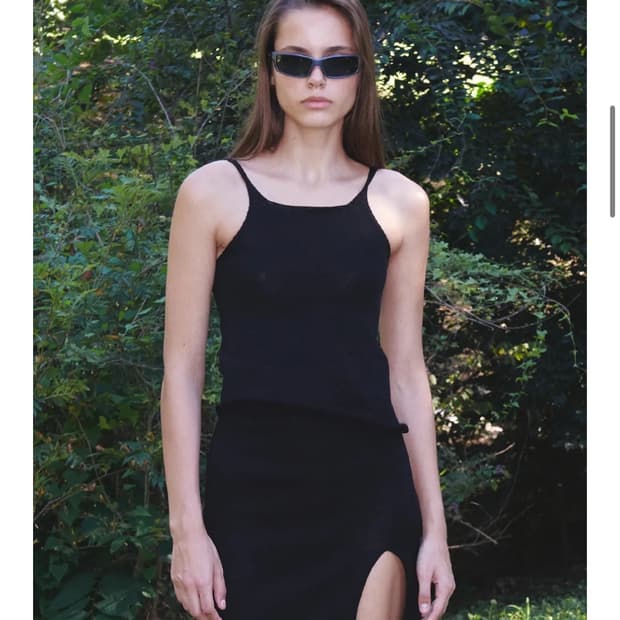 오픈와이와이 SLIT KNITTED SLEEVELESSS