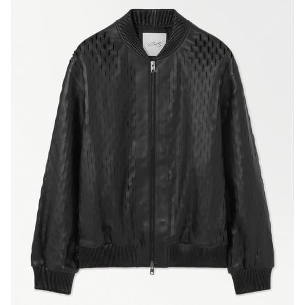 Cos 코스 아틀리에 퍼포레이트 레더 자켓 S사이즈