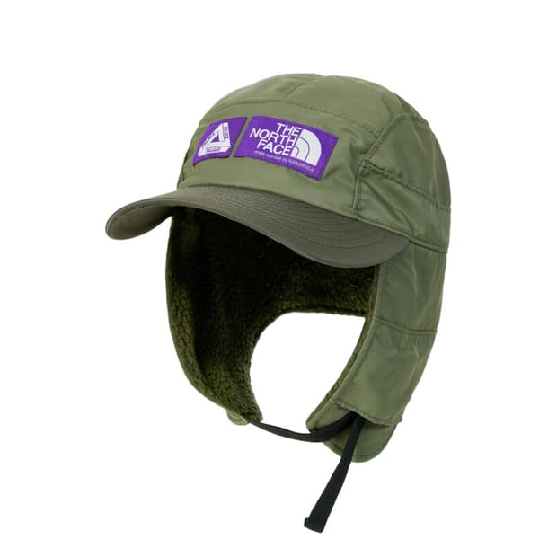 팔라스 x 노스페이스 퍼플라벨 윈드스토퍼 필드 햇 세이지 그린 - 25F
