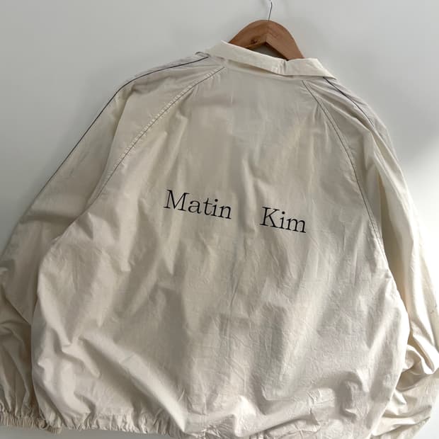 Matin Kim 마뗑킴 아이보리컬러 코팅 집업