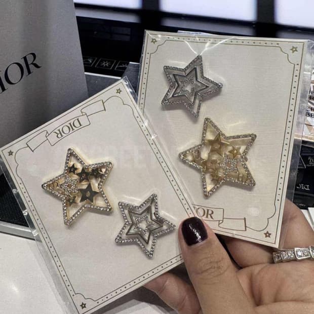 디올 스타 헤어클립 2피스 세트 