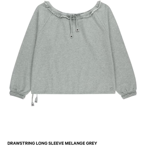 코이세이오 드로우 스트링 롱슬리브 그레이 1사이즈