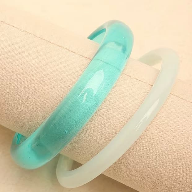 쉬인 테무 알리 민트 뱅글 팔찌 샵페어리 스컬프터