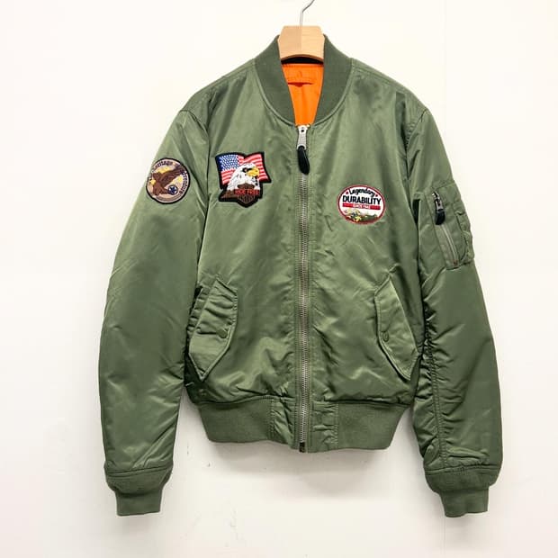 알파인더스트리 패치 MA-1 항공 점퍼 카키