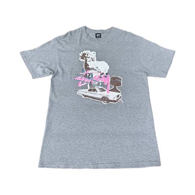 Late 00s 스투시 마릴린 먼로 패러디 그래픽 티셔츠