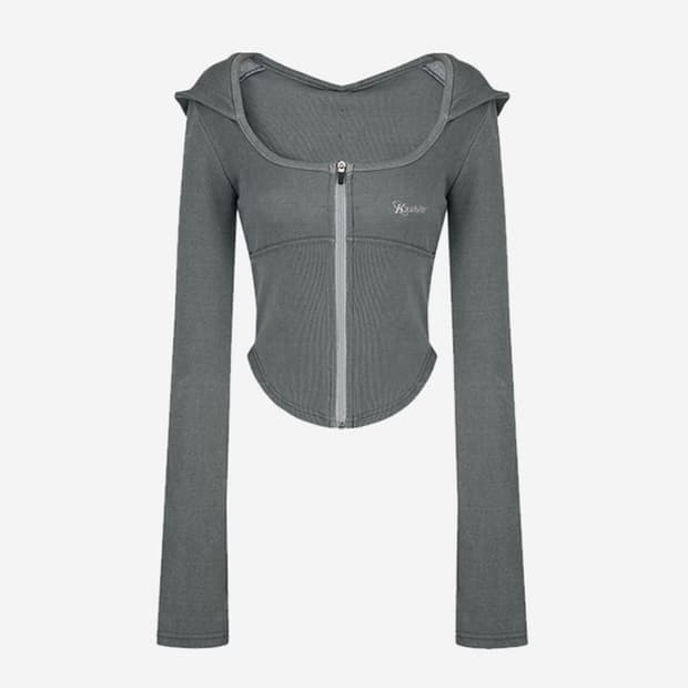 카시코 우먼 컴피 몽크 후드집업