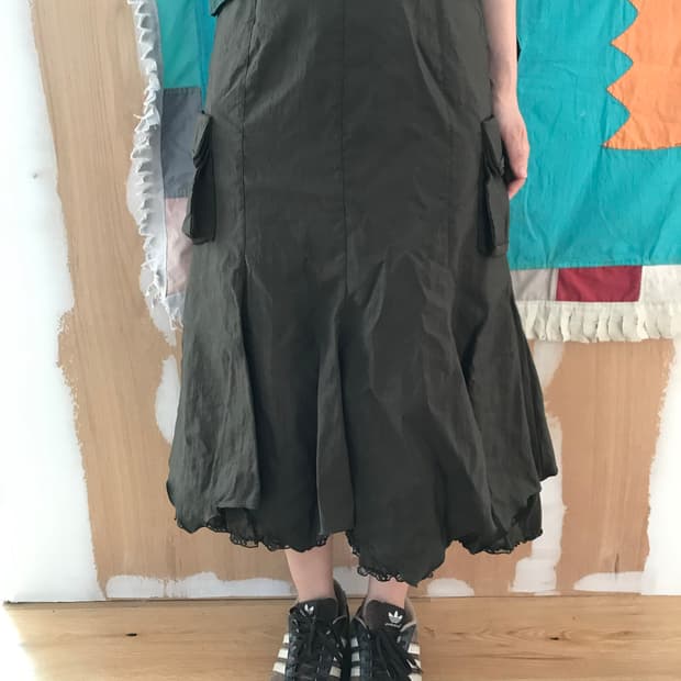 vintage pocket lace skirt (27inch)