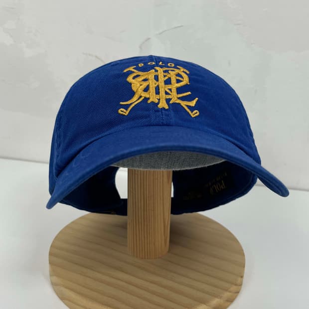 폴로 랄프로렌 로얄블루 스크래블 엠브로이더리 볼캡 모자