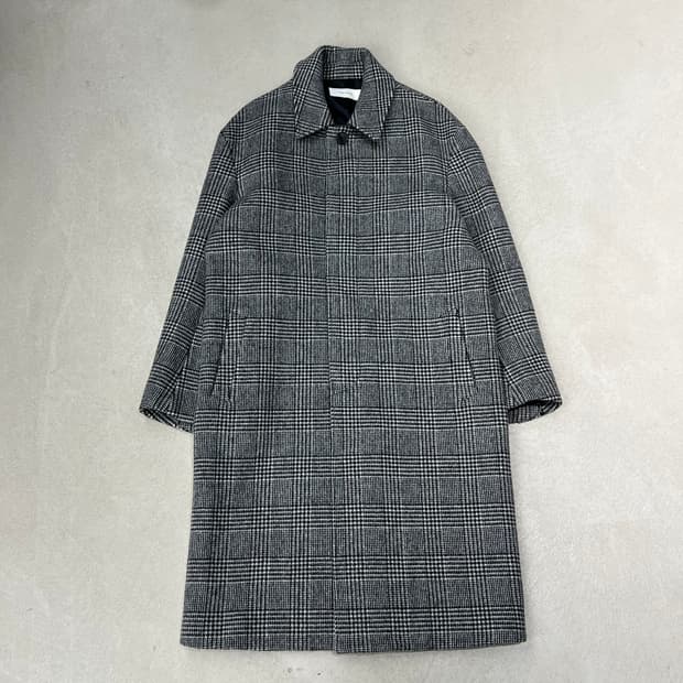 토니웩 울 캐시미어 체크코트 s09691