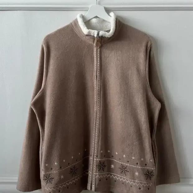 vintage fleece zip-up