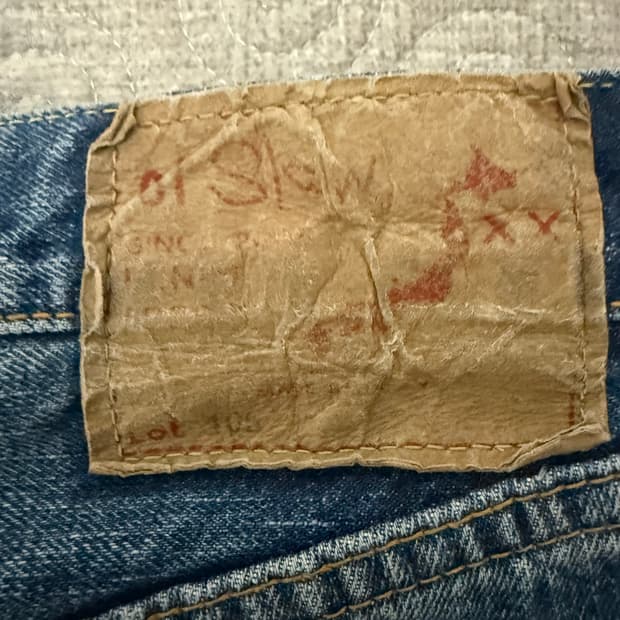 오어슬로우 105 STANDARD DENIM PANTS TWO WASH