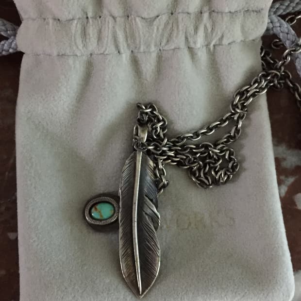 노스웍스 페더 깃털 목걸이