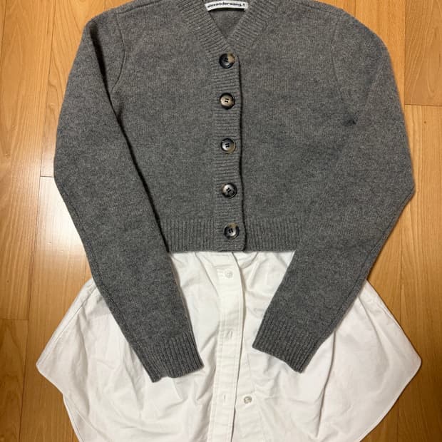 알렉산더왕 셔츠 레이어드 가디건