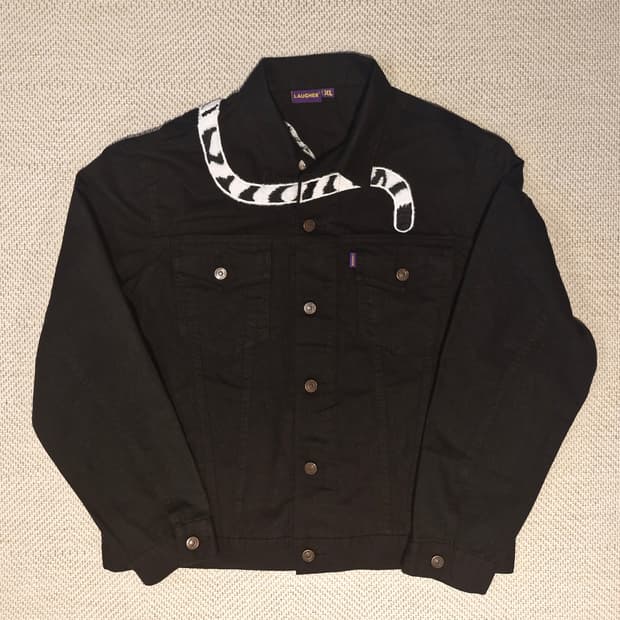 라퍼 타이거 데님 자켓 XL 