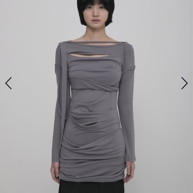 Flare up Asymmetrical Draped Long Dress