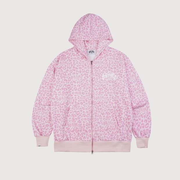 프라임멤버스 핑크 레오파드 갸루 후드집업